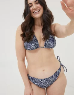 FatFace Watercolour Bikini Top|Women Beachwear & Swimwear
