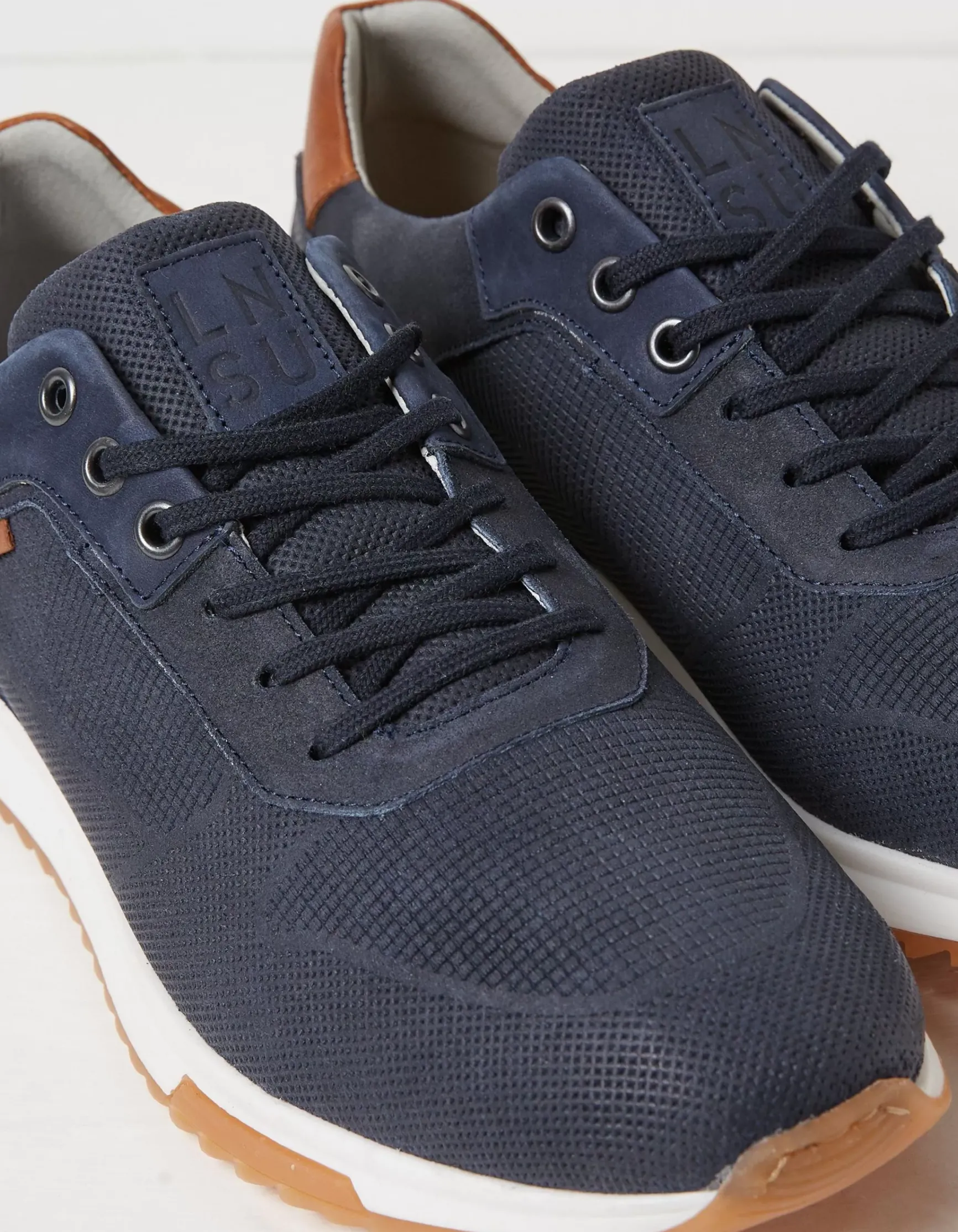 FatFace Wells Leather Trainers|Men New In