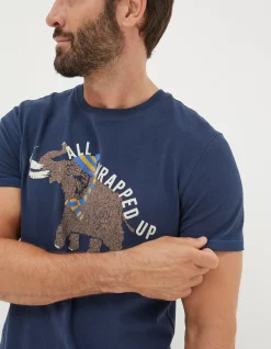 FatFace Wilfred Woolly Mammoth Graphic T-Shirt|Men View All