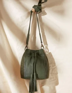 FatFace Winalie Leather Mini Bucket Bag|Women View All