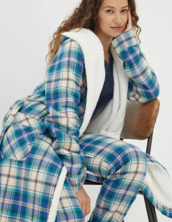 FatFace Winter Check Robe|Women View All
