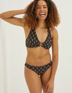 FatFace Woodblock Bikini Top|Women Beachwear & Swimwear