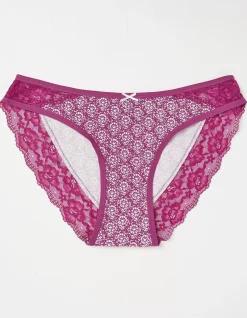 FatFace Woodblock Floral High Leg Knickers|Women View All