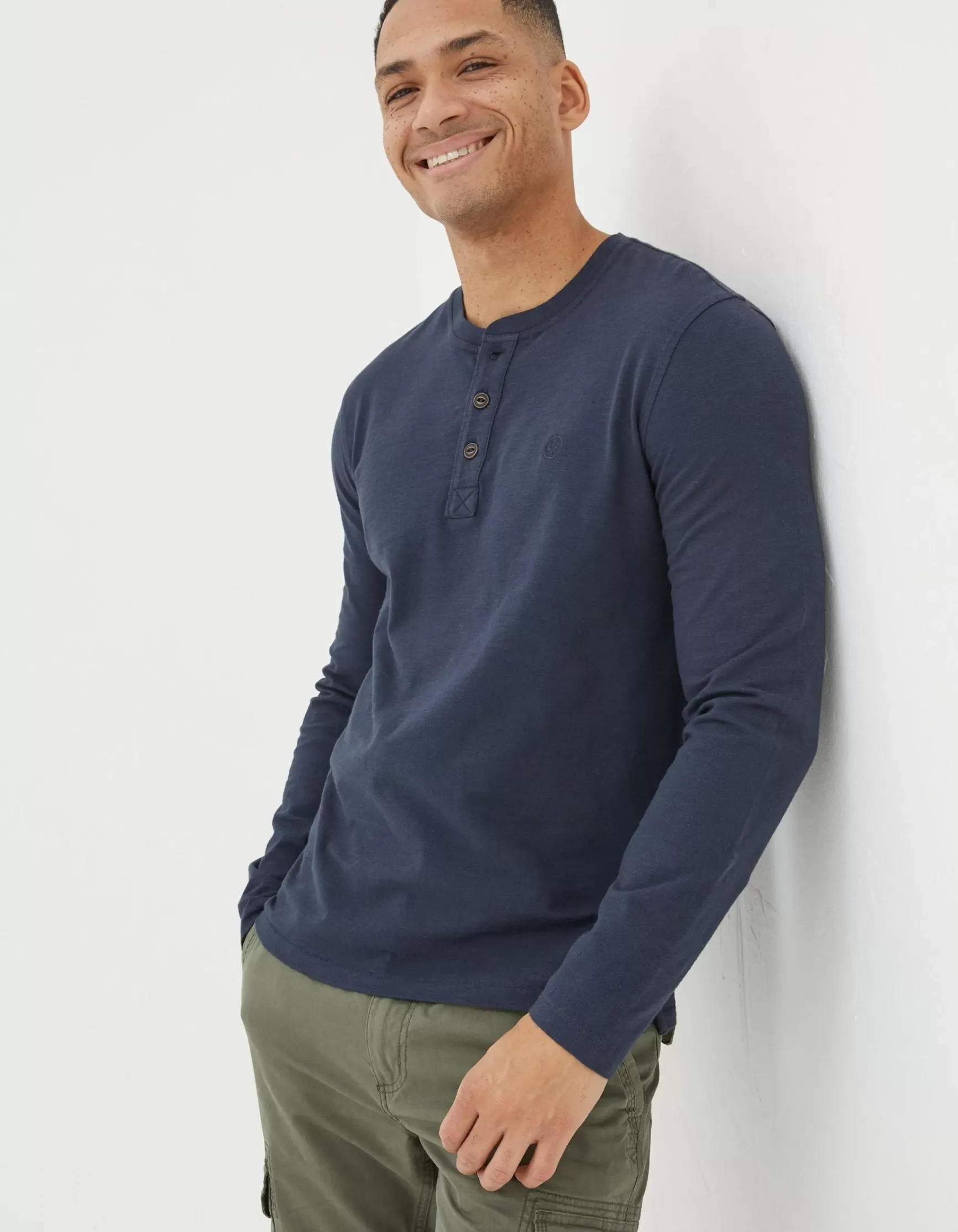 FatFace Woodside Slub Cotton Henley|Men View All