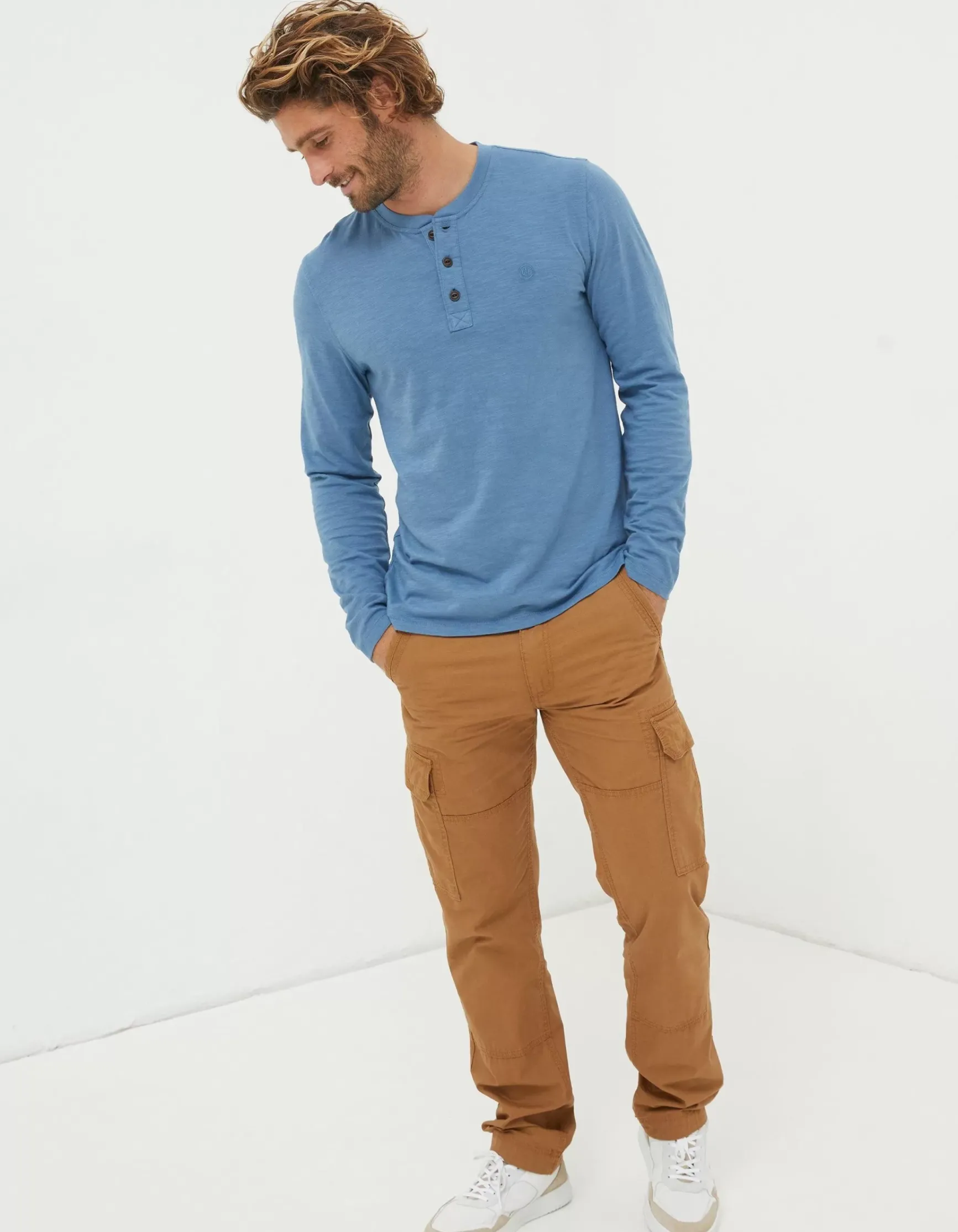 FatFace Woodside Slub Cotton Henley|Men View All