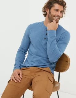 FatFace Woodside Slub Cotton Henley|Men View All