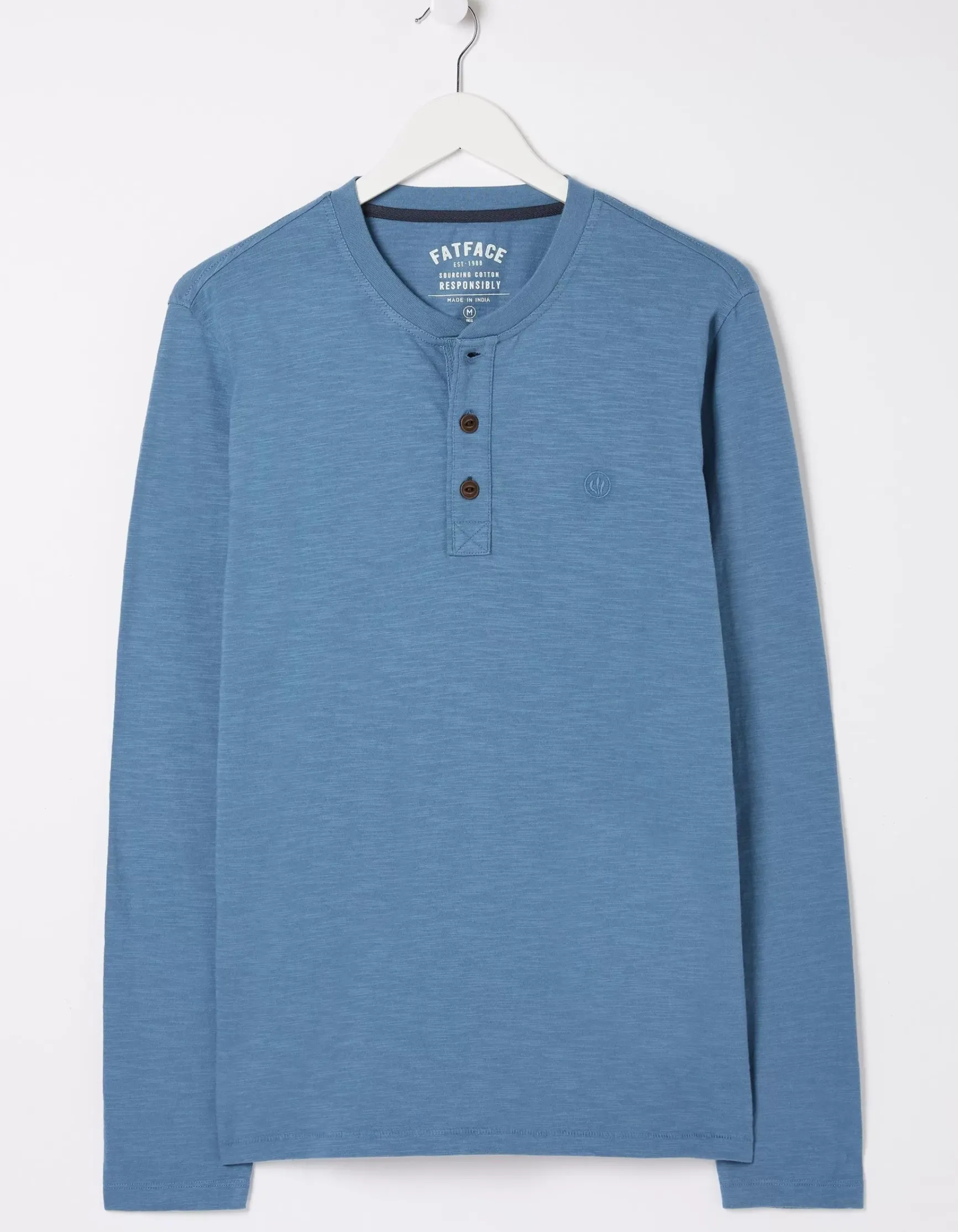 FatFace Woodside Slub Cotton Henley|Men View All
