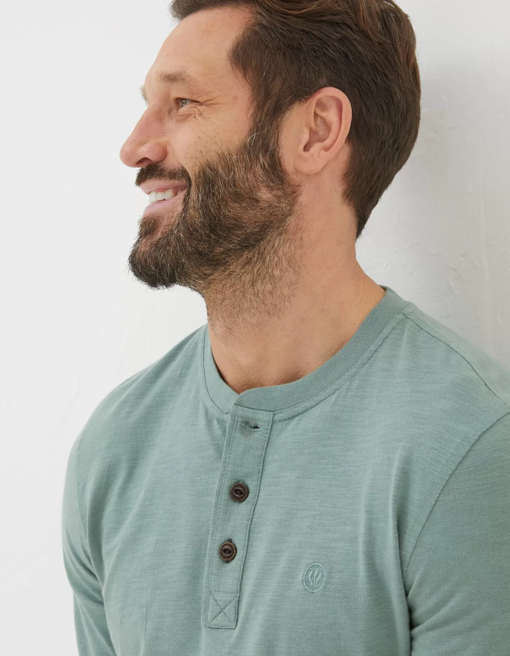 FatFace Woodside Slub Cotton Henley|Men View All