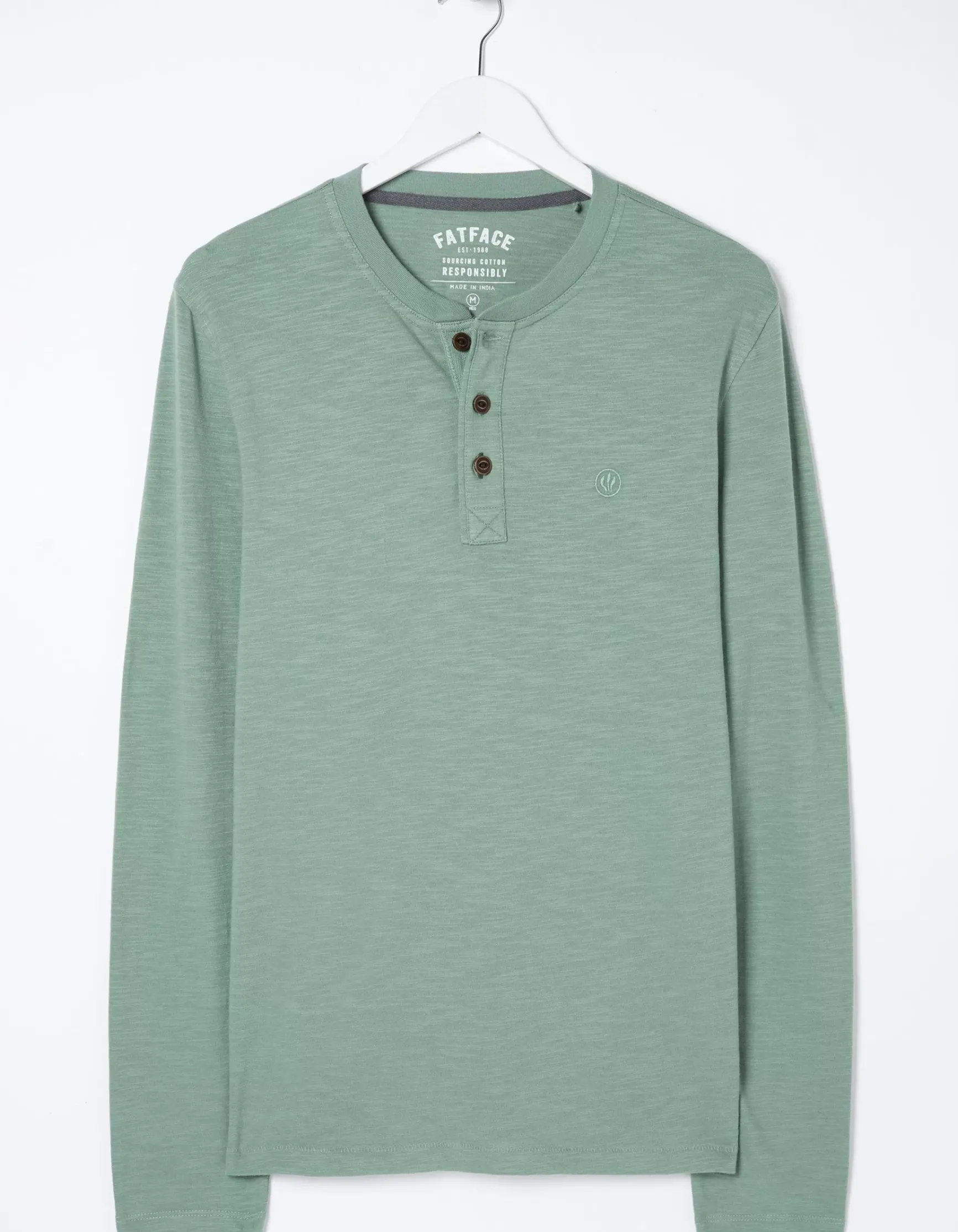 FatFace Woodside Slub Cotton Henley|Men View All