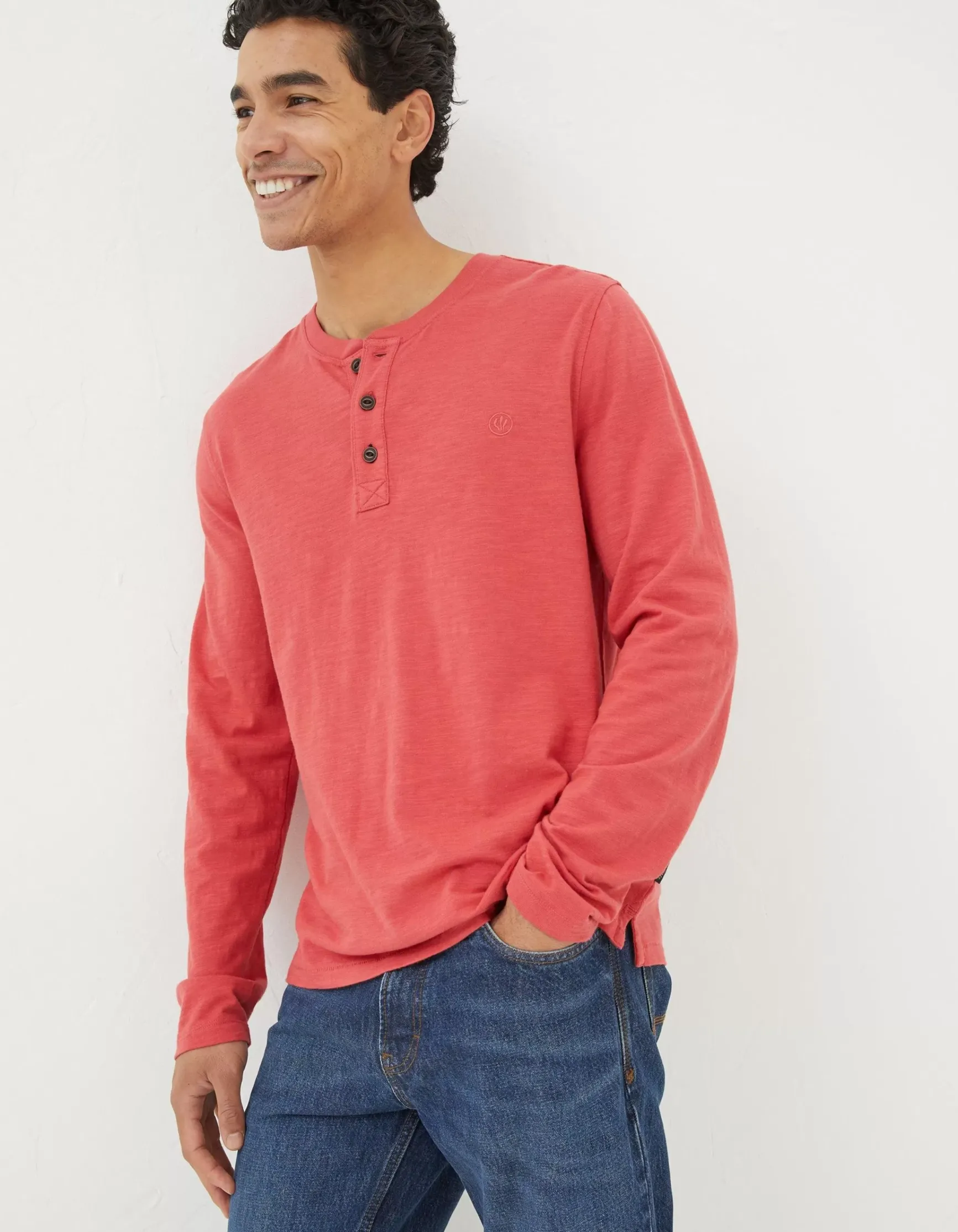 FatFace Woodside Slub Cotton Henley|Men View All