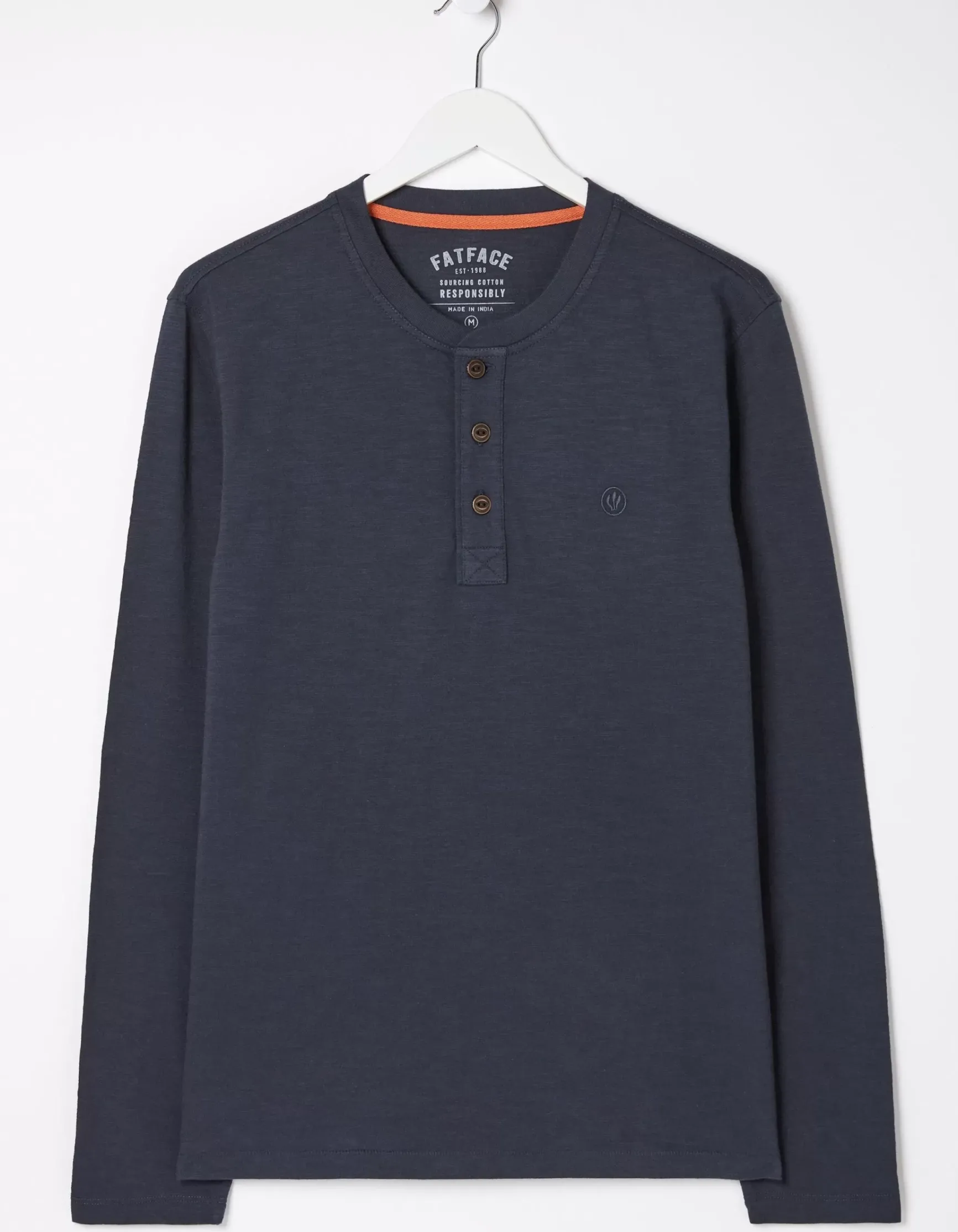 FatFace Woodside Slub Henley|Men T-Shirts
