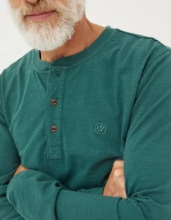 FatFace Woodside Slub Henley|Men T-Shirts
