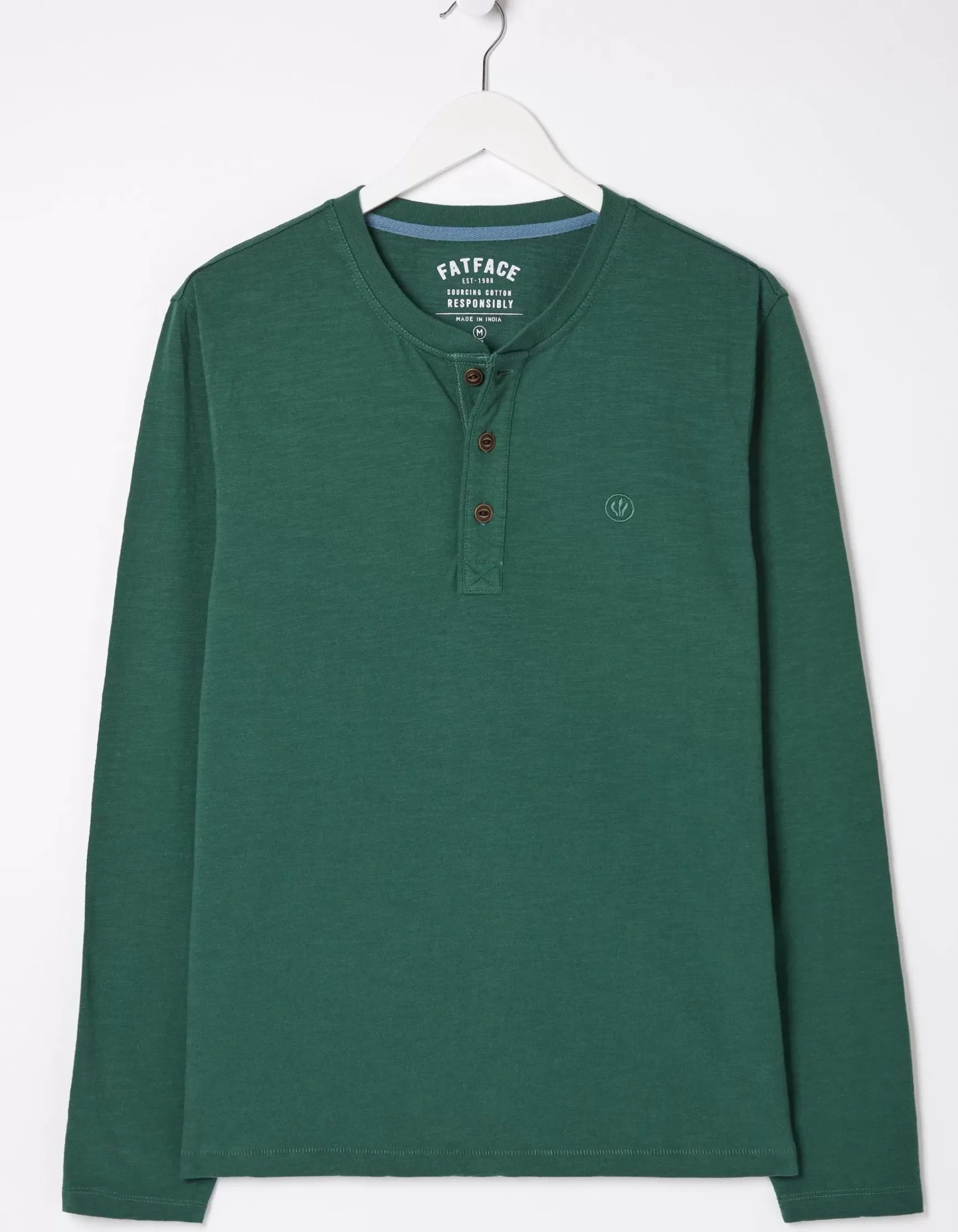 FatFace Woodside Slub Henley|Men T-Shirts