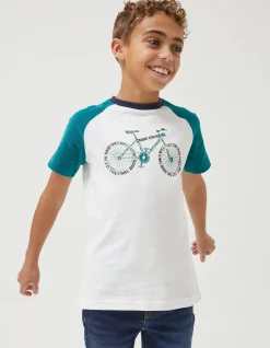 FatFace Word Bike Jersey T Shirt|Boys View All