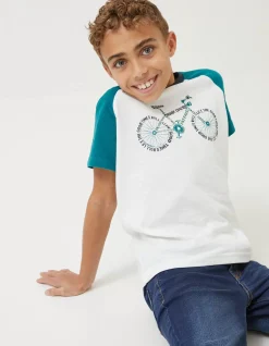 FatFace Word Bike Jersey T Shirt|Boys View All