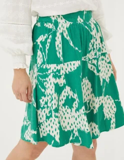 FatFace Wynne Textured Leaves Skirt|Women View All